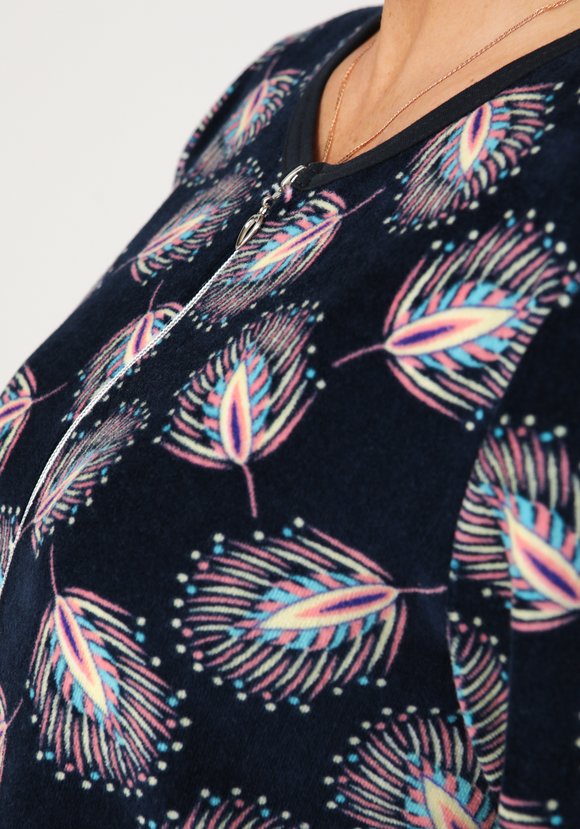 Халат велюровый Любава шир.  580, рис. 3