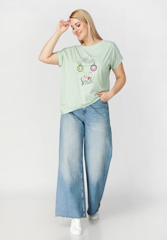 Футболка женская Виолетта шир.  580, рис. 4