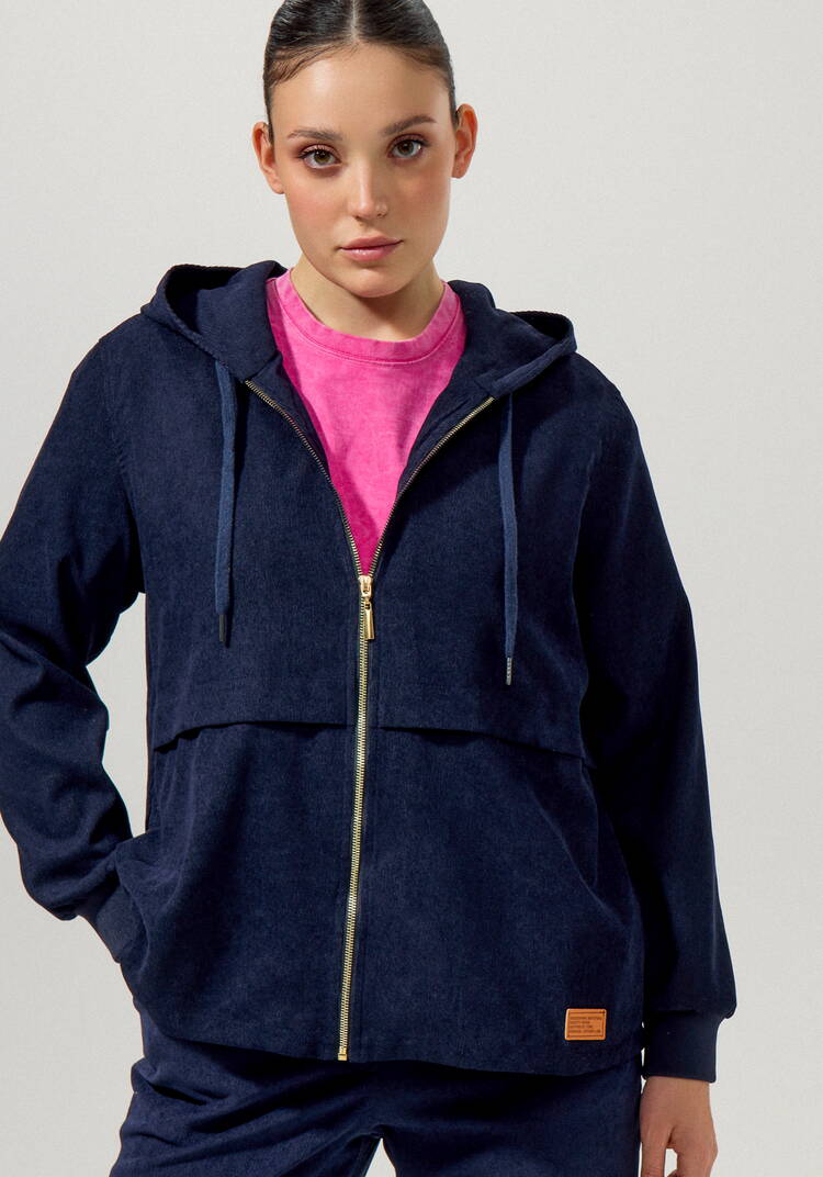 Толстовка вельветовая на молнии шир.  750, рис. 8