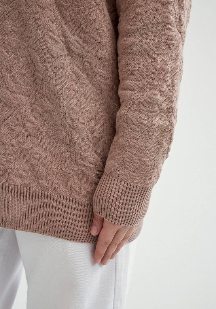 Кардиган с V-образным вырезом свободный шир.  750, рис. 6