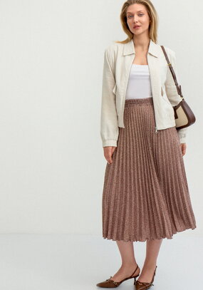 Юбка-гофре на эластичной ленте в поясе