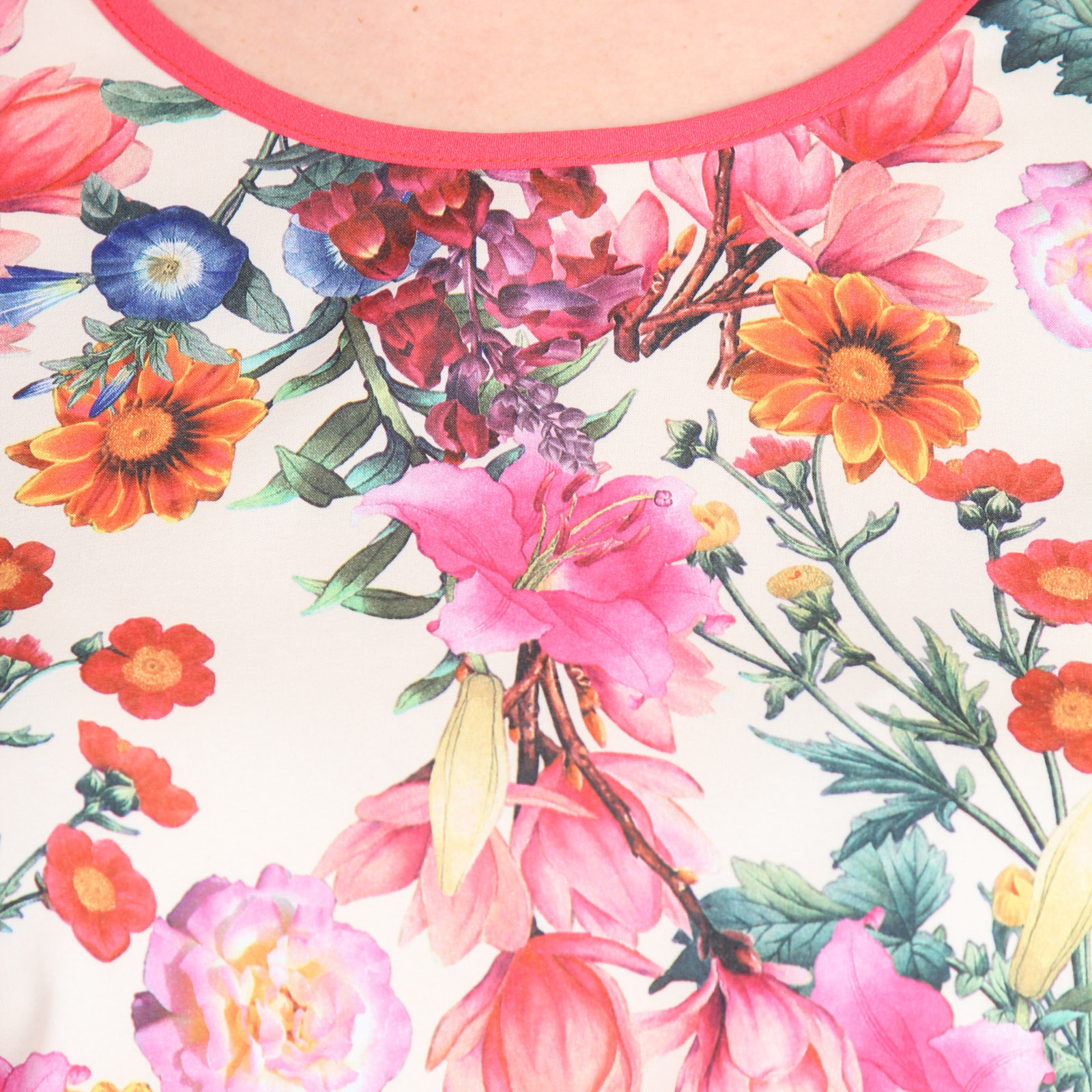 Блуза свободного кроя с цветочным принтом Julia Weber, размер 48 - фото 7