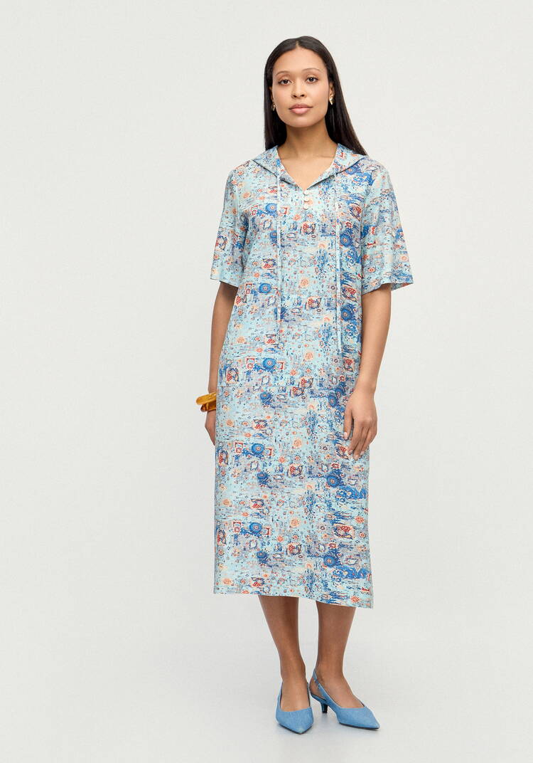 Платье изо льна Летний шик шир.  750, рис. 10