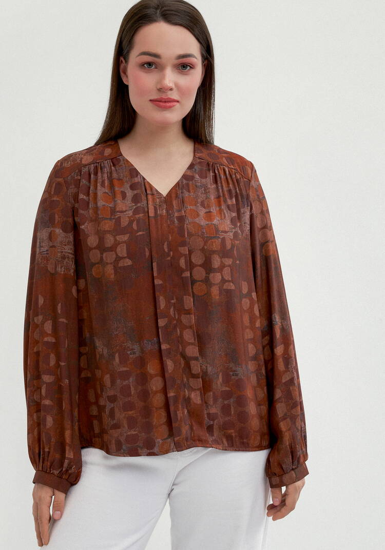 Блуза свободного кроя Омега шир.  750, рис. 12