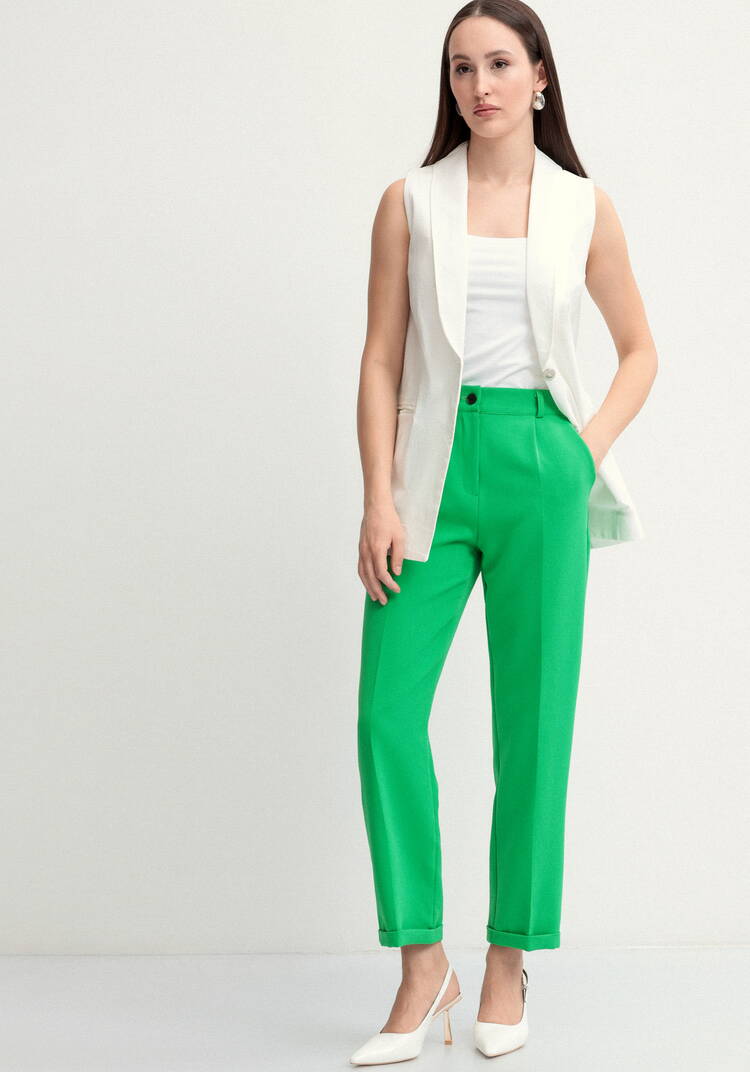 Жилет изо льна на пуговицах шир.  750, рис. 6