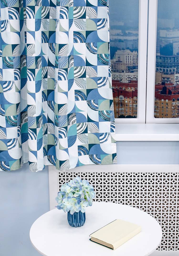 Штора кухонная Чистый хлопок шир.  750, рис. 5