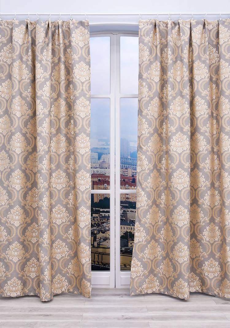 Комплект портьер из жаккарда Марго шир.  750, рис. 1