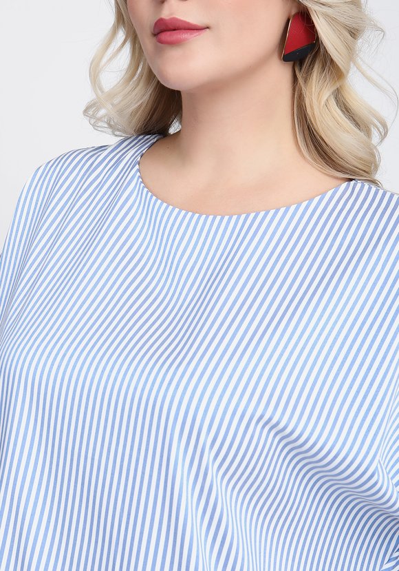 Туника с разрезами в полоску шир.  580, рис. 8