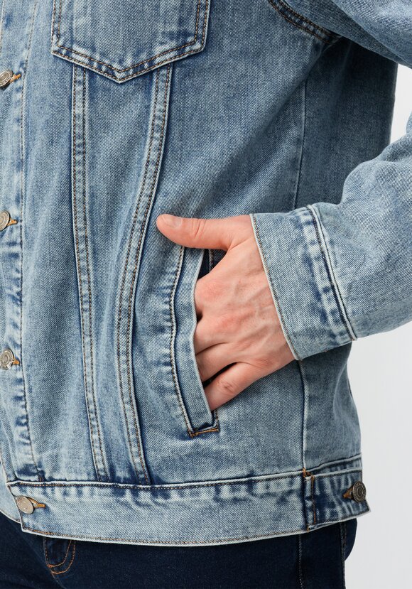 Куртка джинсовая шир.  580, рис. 6