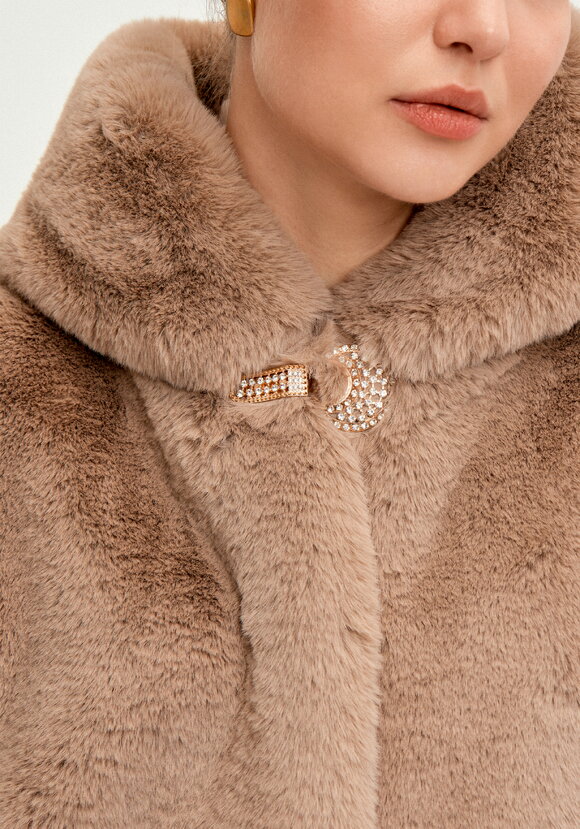 Шуба из эко меха Мишель шир.  580, рис. 24