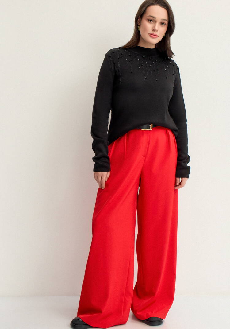 Джемпер с жемчугом и метанитью шир.  750, рис. 21