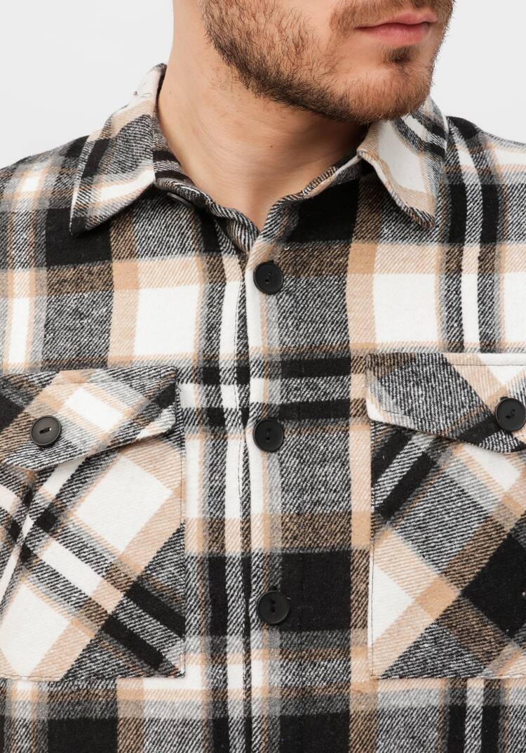 Рубашка хлопковая в клетку шир.  750, рис. 6