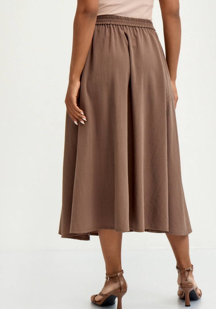 Юбка с декоративной сборкой шир.  750, рис. 3