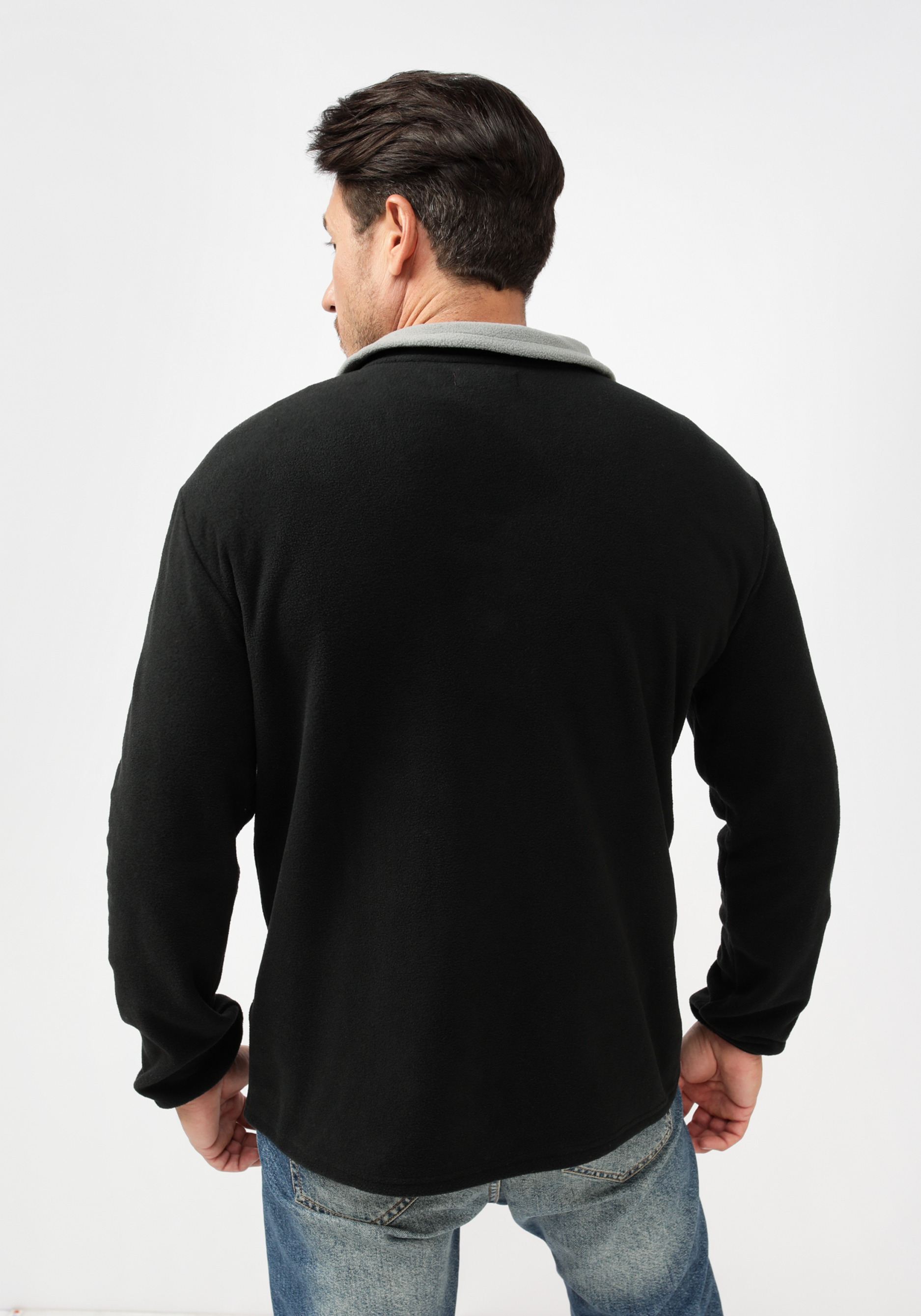 Комплект из 2х свитеров из микрофлиса "Марк" Atlas for men, цвет черный, размер 58-60 - фото 3