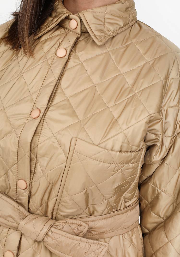 Куртка стеганая с карманами и поясом шир.  750, рис. 12