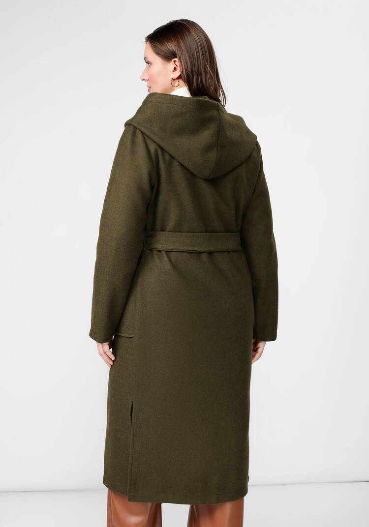 Пальто удлиненное с поясом шир.  750, рис. 26