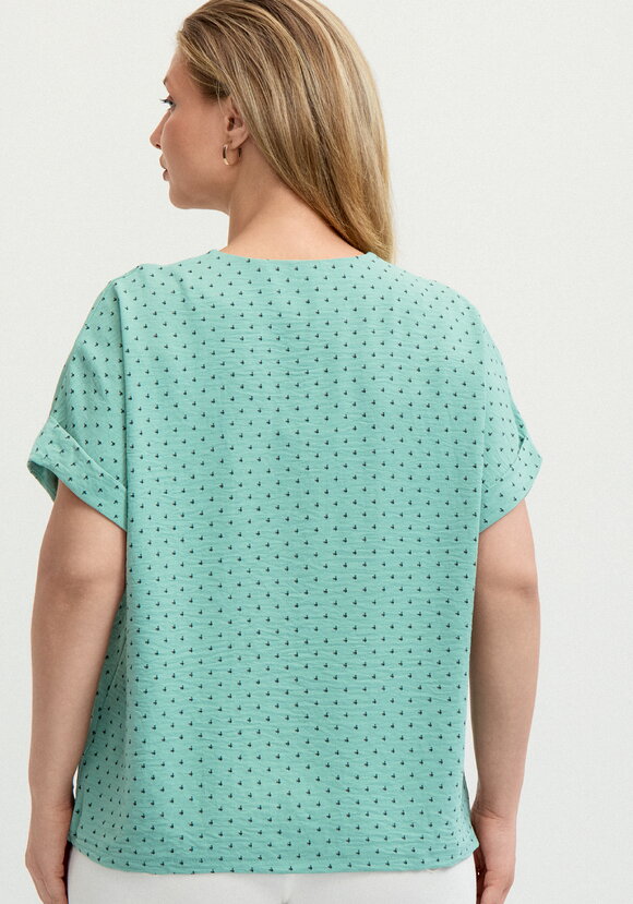 Блуза на кулиске по низу Мира шир.  580, рис. 3