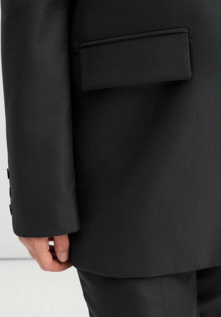 Пиджак с разрезом по спинке шир.  750, рис. 6