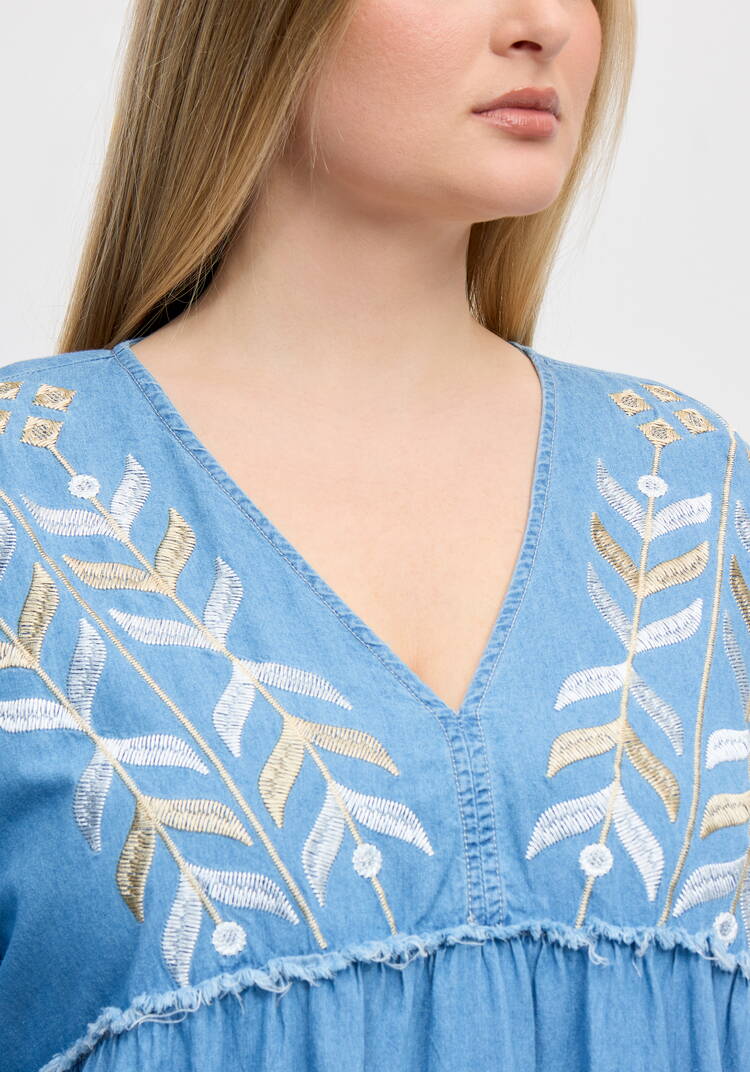 Платье бохо с вышивкой шир.  750, рис. 11