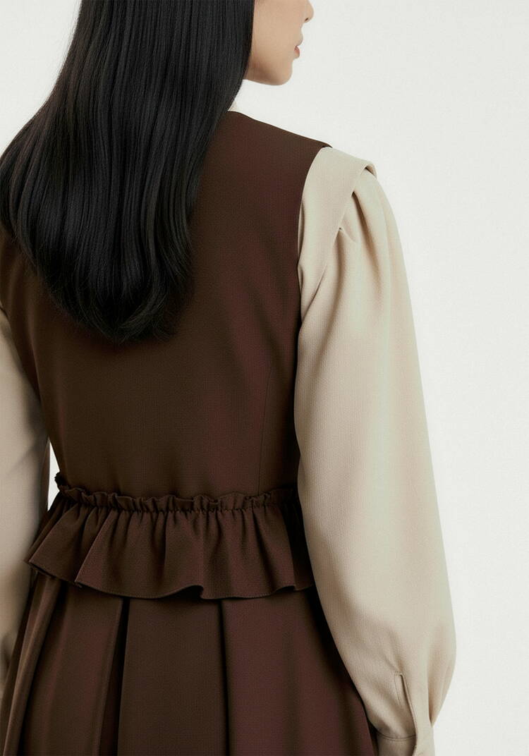 Сарафан с рюшей на спинке шир.  750, рис. 14