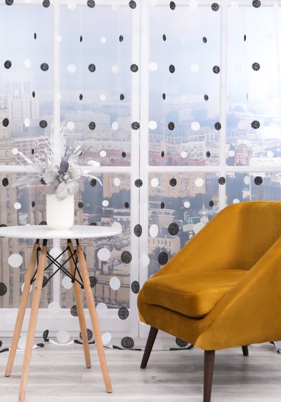 Тюль интерьерный Жемчужный дождь шир.  580, рис. 17