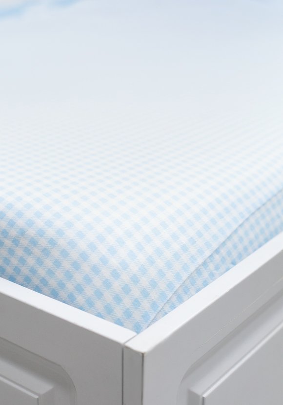 Простыня на резинке Клетка шир.  580, рис. 1