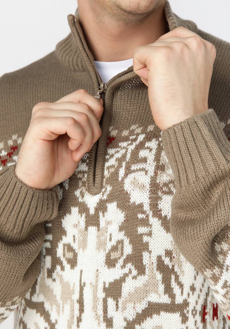 Свитер с жаккардовым рисунком Лаурент шир.  750, рис. 5