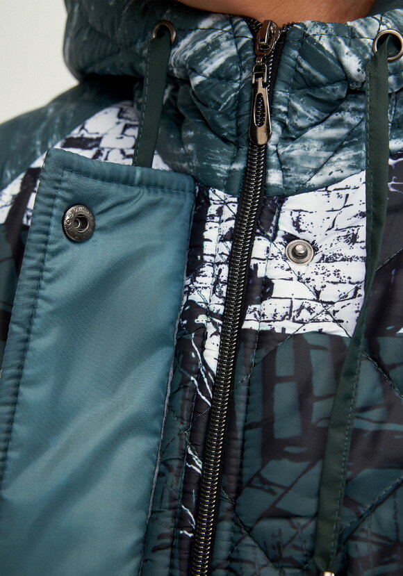 Куртка с принтом Городской пейзаж шир.  580, рис. 14