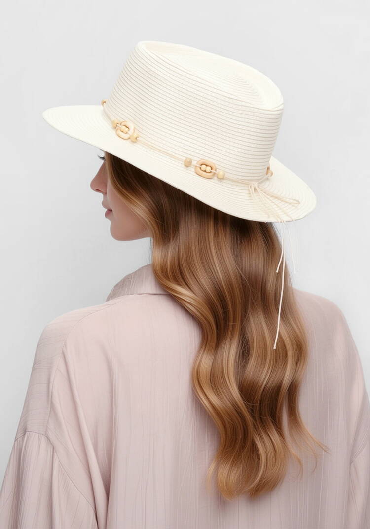 Шляпа соломенная с декором шир.  750, рис. 5