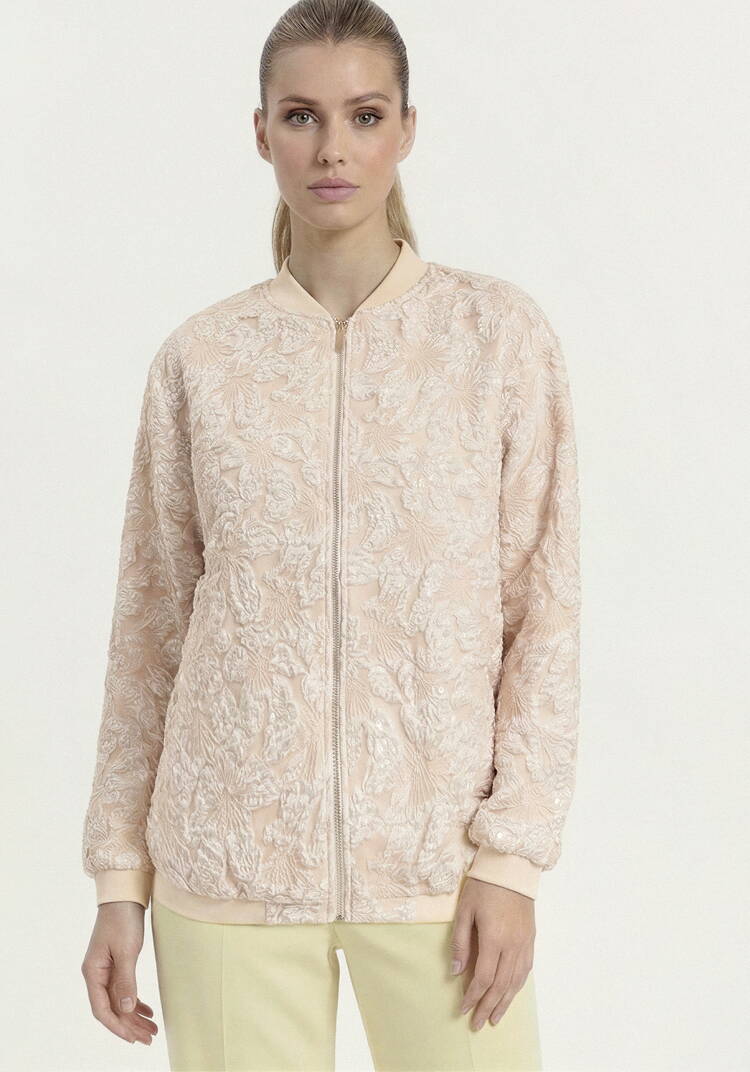 Бомбер из ткани с жаккардовым узором шир.  750, рис. 21