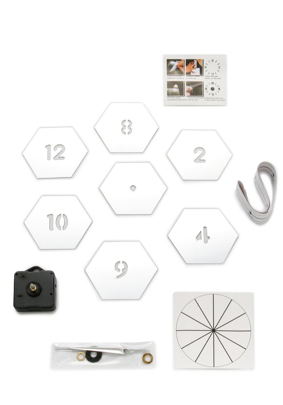 Часы настенные 3D Соты шир.  580, рис. 5