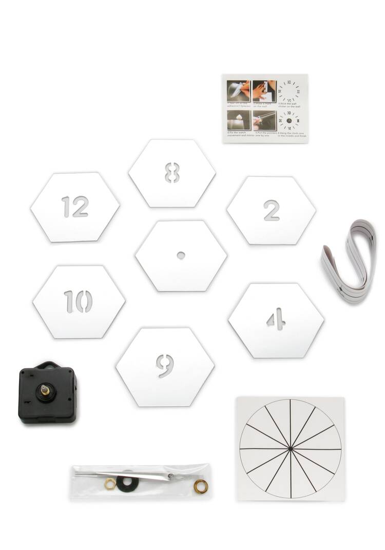 Часы настенные 3D Соты шир.  750, рис. 5