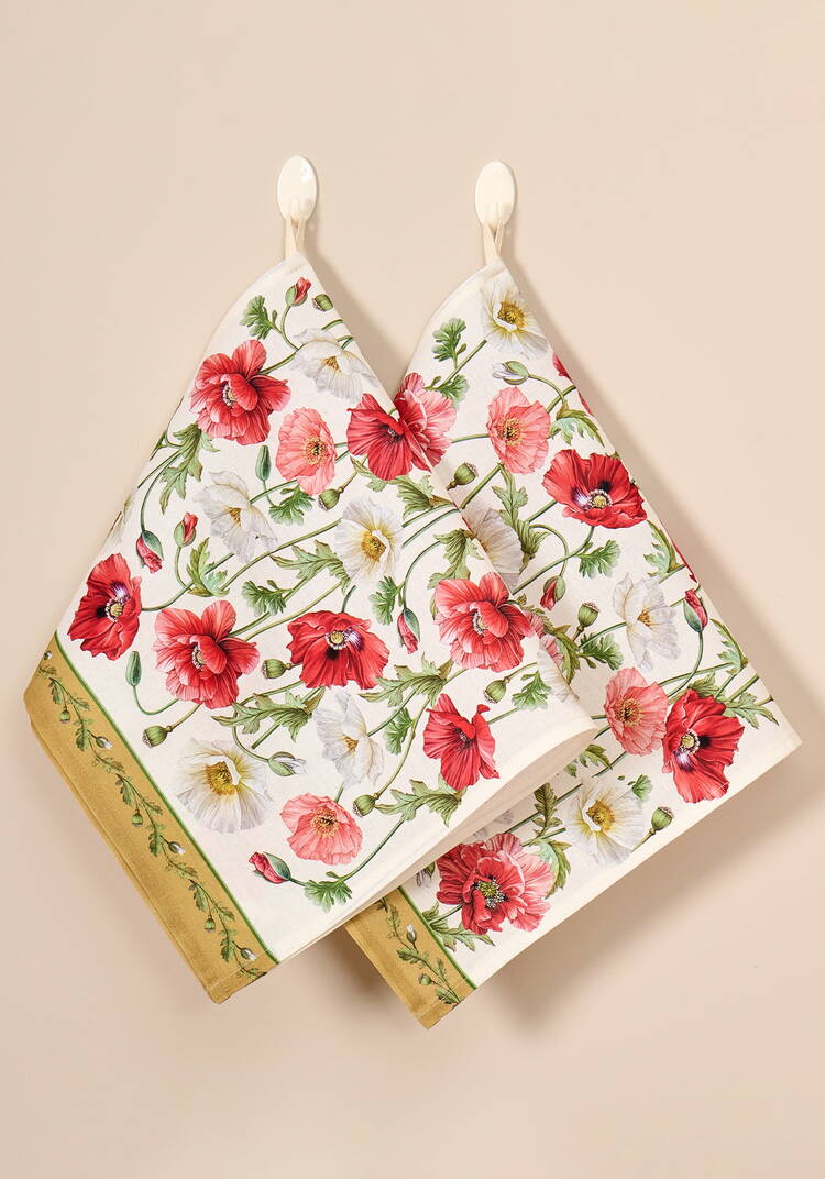 Комплект полотенец Маки, 2 шт. шир.  750, рис. 2