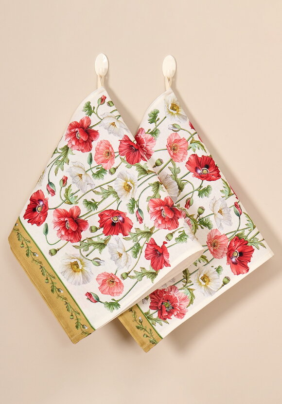 Комплект полотенец Маки, 2 шт. шир.  580, рис. 2