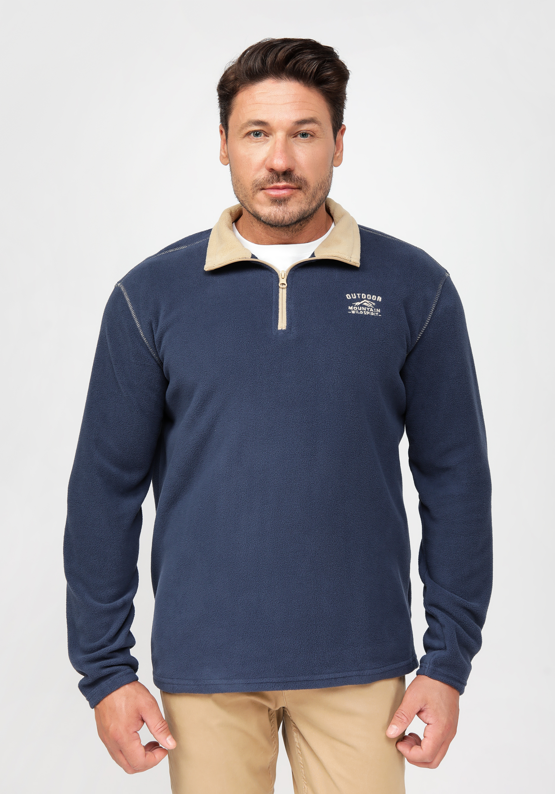 Комплект свитеров из микрофлиса "Энтони" Atlas for men, размер 46-48, цвет бежевый - фото 9