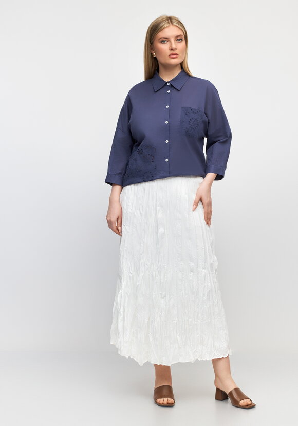 Блуза с вышивкой Ришелье шир.  580, рис. 8