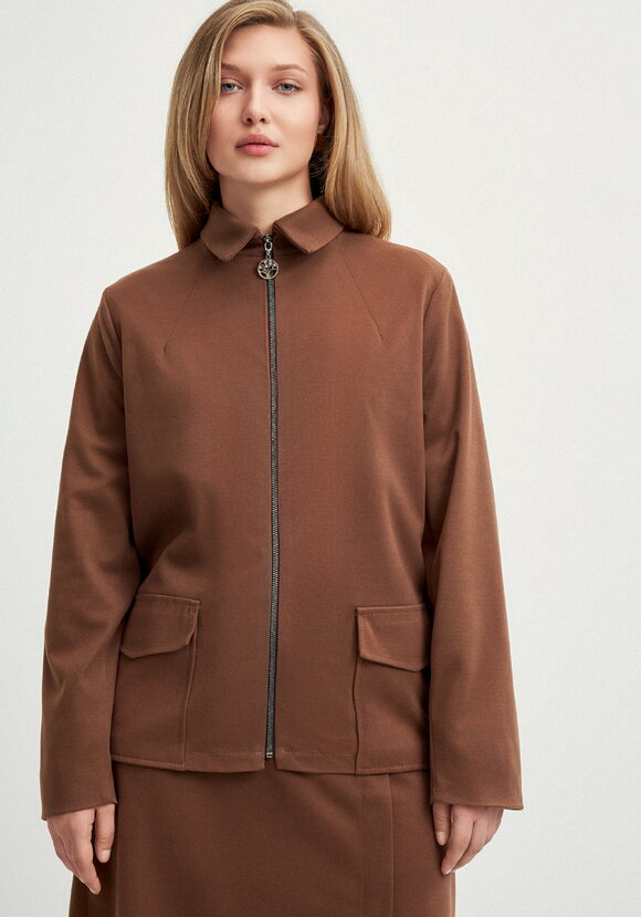 Жакет прямого силуэта на молнии шир.  580, рис. 4