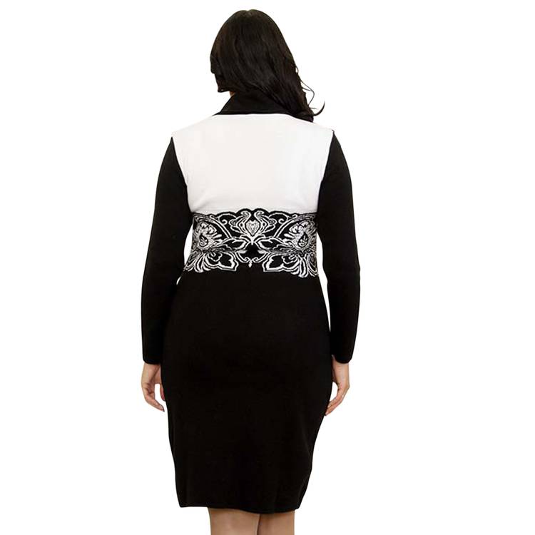 Вязаное платье с узором  шир.  750, рис. 2