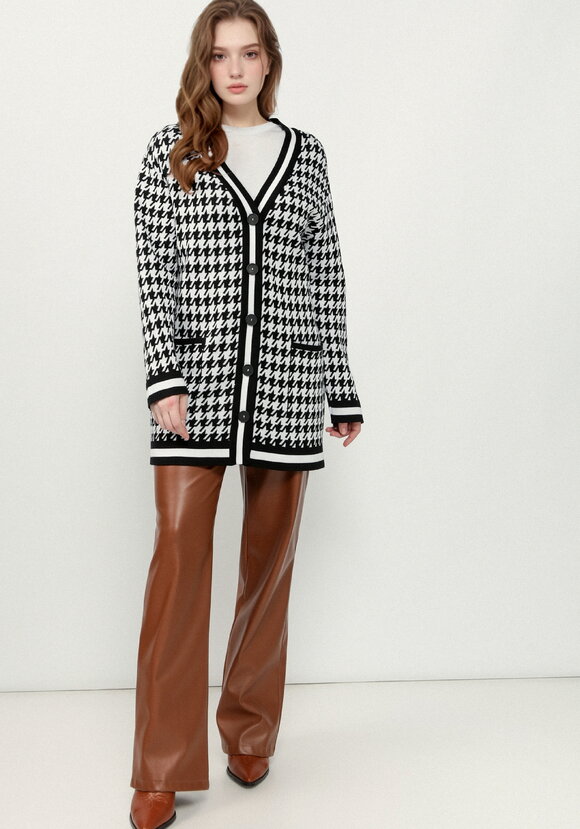 Кардиган Гусиная лапка шир.  580, рис. 15