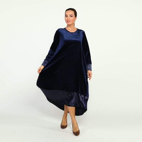 Платье-макси с длинным рукавом шир.  580, рис. 1