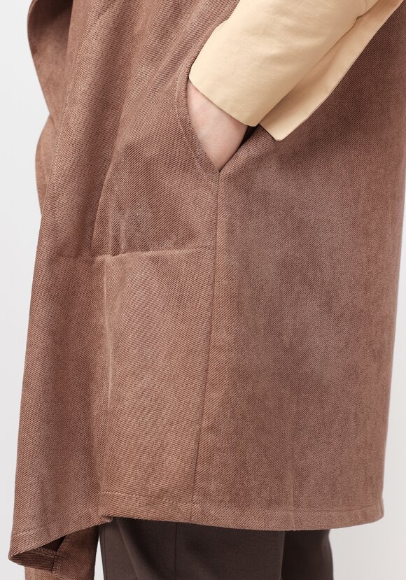 Жилет свободного кроя без застежки шир.  580, рис. 5