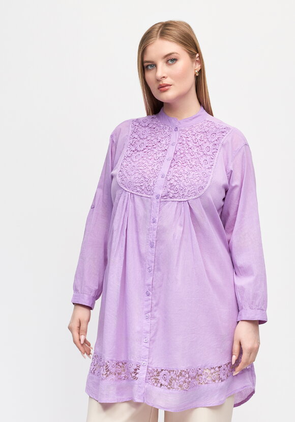 Блуза с кружевом Эстер шир.  580, рис. 13