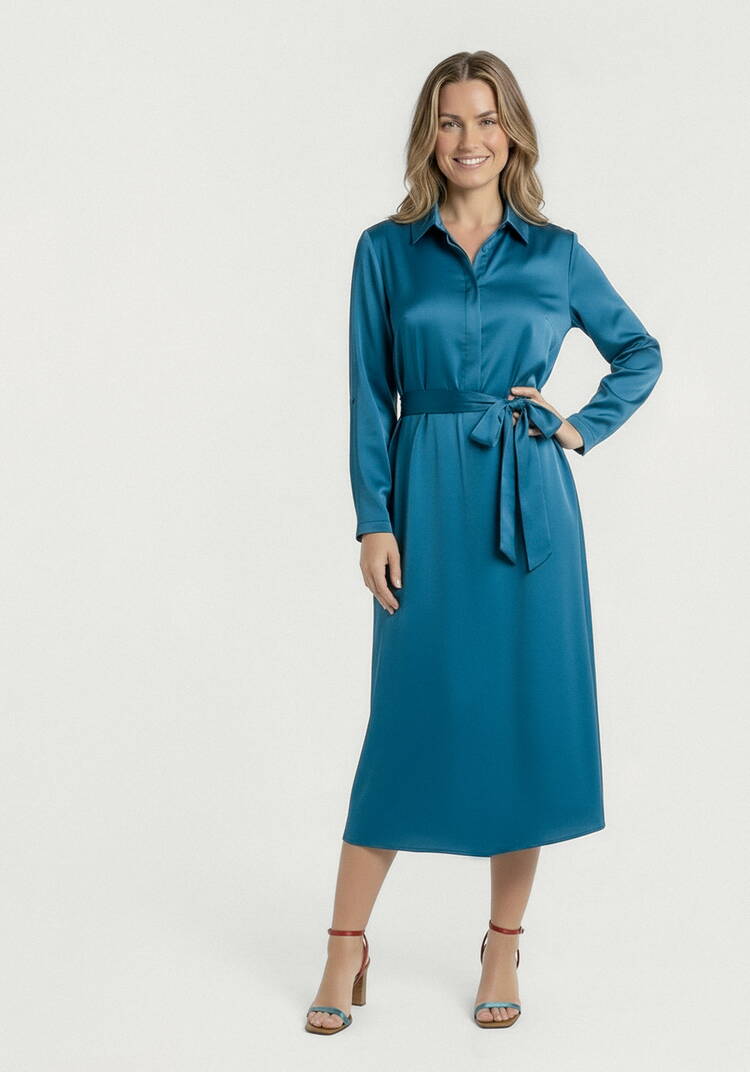 Платье шелковое прямое Лея шир.  750, рис. 1