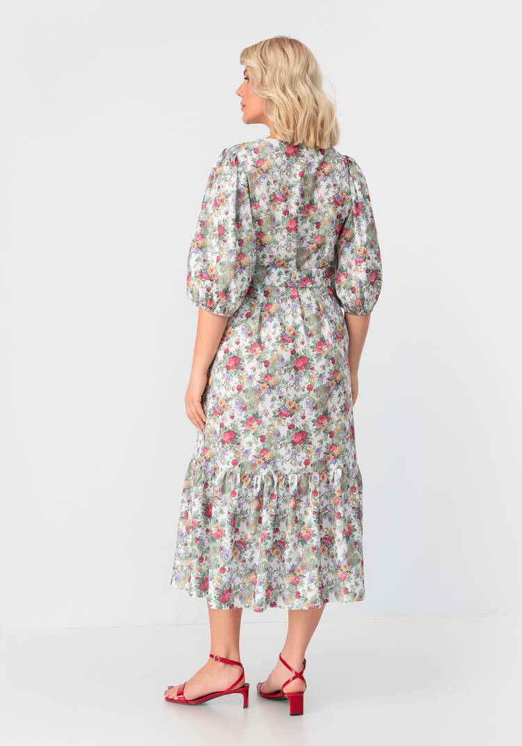 Платье с объемным рукавом свободного кроя шир.  750, рис. 3