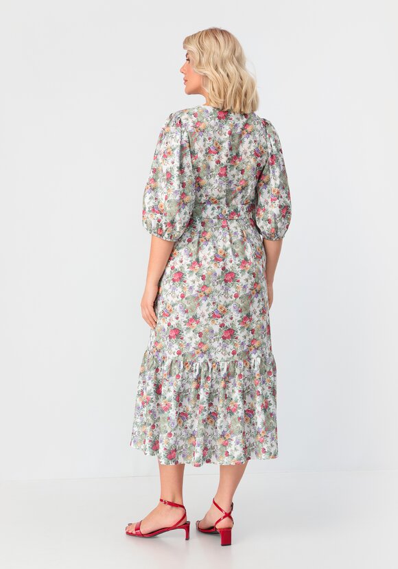 Платье с объемным рукавом свободного кроя шир.  580, рис. 3