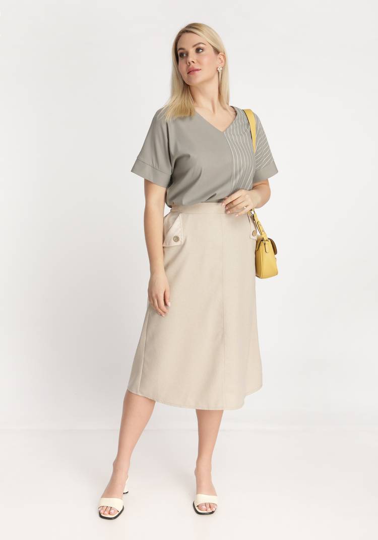 Блуза с боковыми разрезами шир.  750, рис. 10