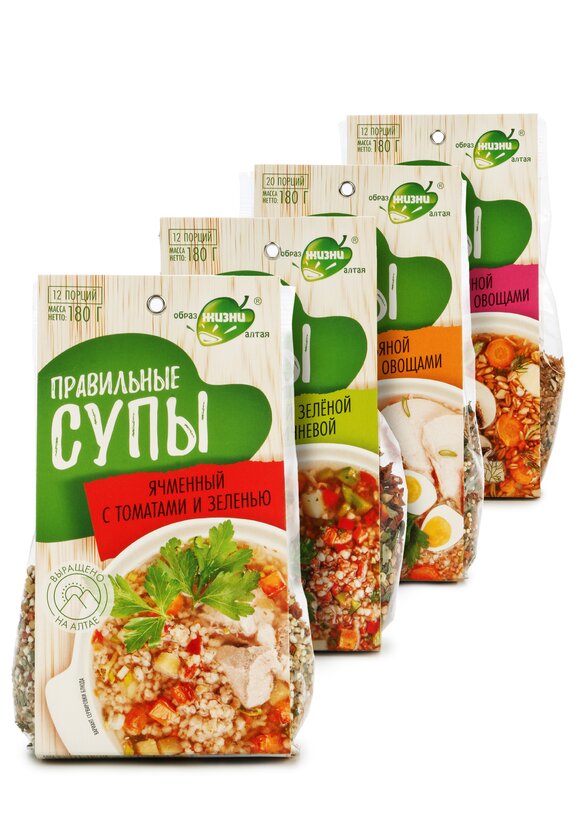 Правильные супы, 4 шт. шир.  580, рис. 1