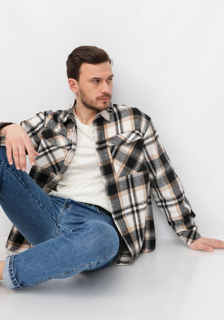 Рубашка хлопковая в клетку шир.  750, рис. 11