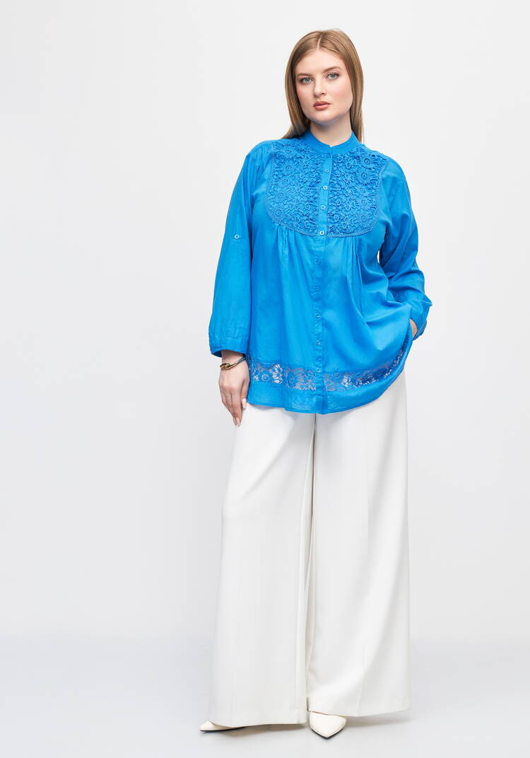 Блуза с кружевом Эстер шир.  750, рис. 15