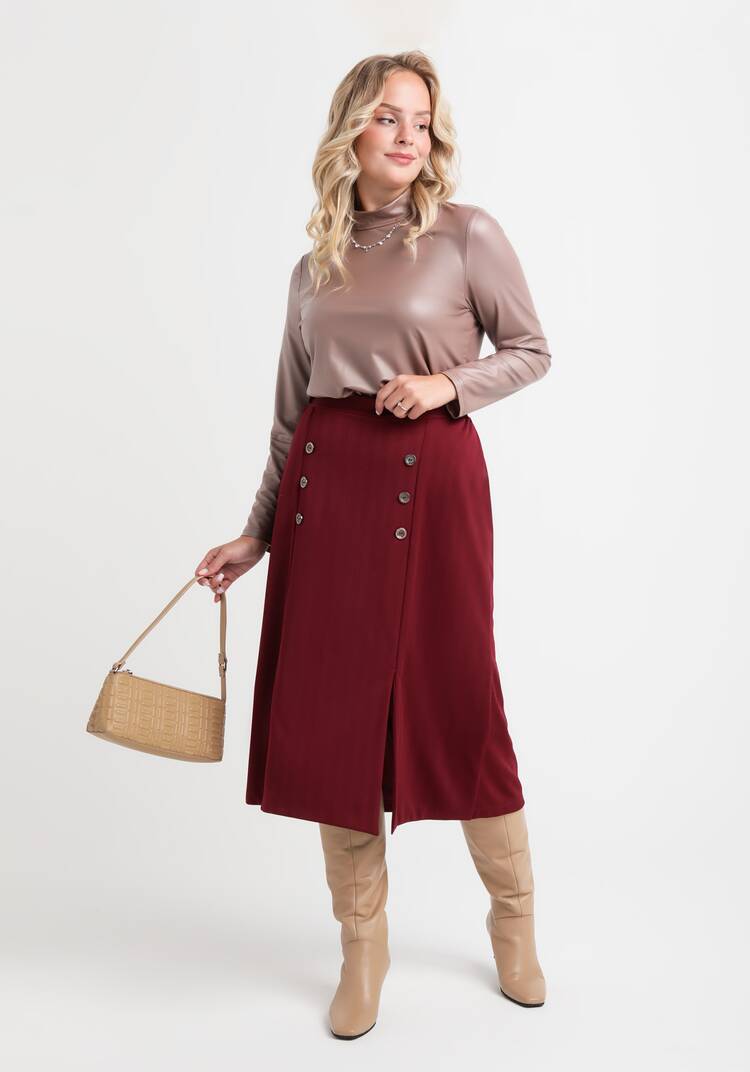 Водолазка из экокожи шир.  750, рис. 12